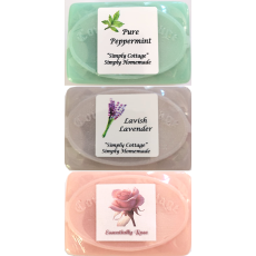 Handmade "Mixed Essential Oil" Glycerine Soap Bar 165g Gift Pack 3's 